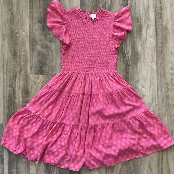 J. Marie Dresses & Skirts - J Marie Mia Rose Smocked Ruched Tiered Dress size Small Retail $168